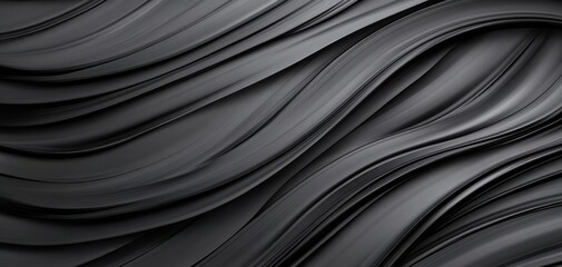 Fototapeta premium A black and white image of a wave with a black background