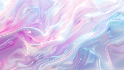 Obraz premium Soft Fluid Abstract Background in Pastel Colors of Pink, Purple, and Blue with Gentle Wave Texture