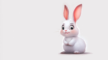 Fototapeta premium cartoon rabbit graphic 