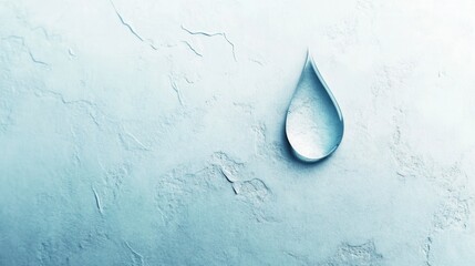 A simple logo showcases a single drop of water, conveying themes of hydration, freshness, and purity on a smooth backdrop. Generative AI