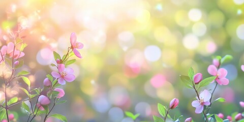 Softly blurred spring background, ideal for holiday-themed wallpapers.