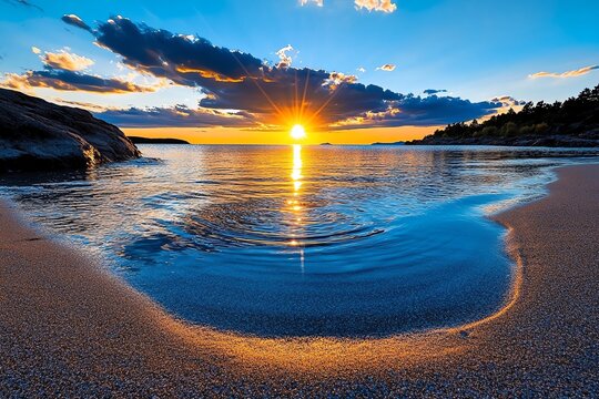 Beautiful sunrise, new beginnings, fresh hope brings the promise of a new day, full of possibilities