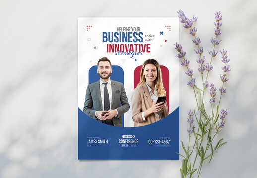 Creative Business Expo Strategy Conference Flyer Template