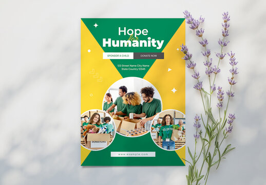 Nonprofit Charity Flyer Design Layout