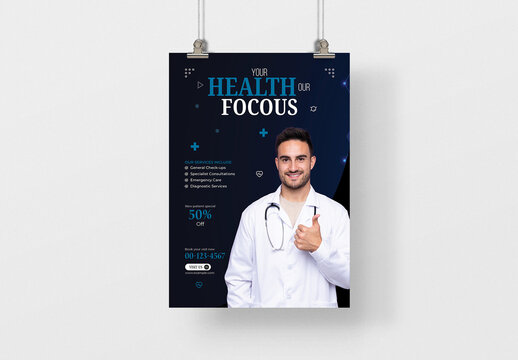 Medical Healthcare Flyer Design Layout