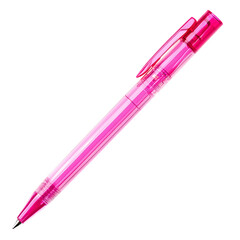 Pink Transparent Pen Illustration, Office Supply Artwork, Stationery Clip Art, Back to School Graphic, Writing Tool Drawing