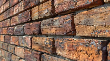 Home's wall made of brick design.