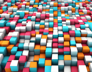 Abstract background cubes. 3d generated abstract background