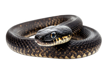 Obraz premium Poisonous snake on transparent background