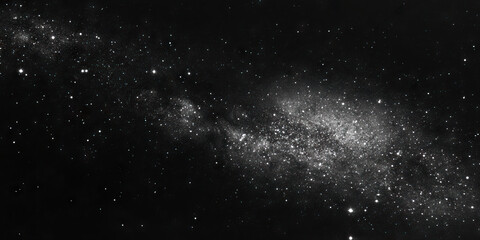 Fototapeta premium Velvet Void: A pitch-black night sky, filled with countless stars, their twinkling light contrasting with the inky darkness.