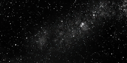 Obraz premium Velvet Void: A pitch-black night sky, filled with countless stars, their twinkling light contrasting with the inky darkness.