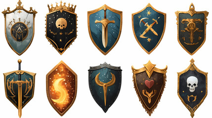 Obraz premium set of shields