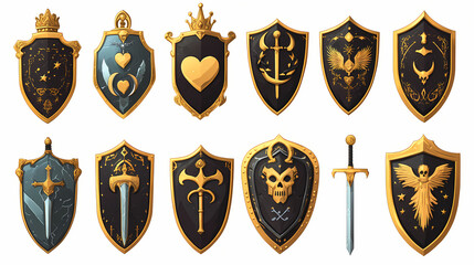 set of shields