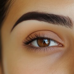 Fototapeta premium Application of eyebrow products for perfectly shaped brows 