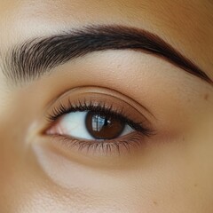 Obraz premium Application of eyebrow products for perfectly shaped brows 