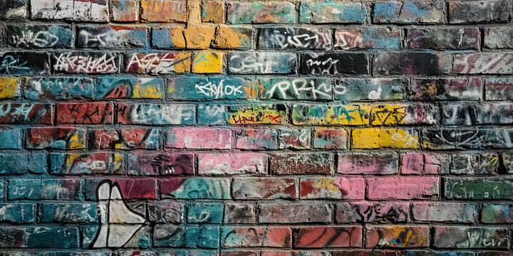 Frantic Handwriting on the Wall: A graffiti-covered brick wall, featuring illegible scribbles and desperate messages.
