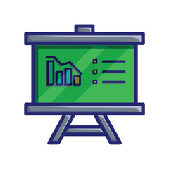 results. research and analysis. Modern design style icon. Suitable for education, business, economics. vector design template