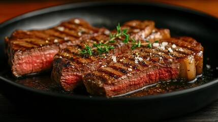 Pan Searing Beef Eye Rib Steak with Garlic, Butter and Thyme