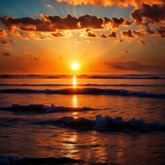 Obraz premium Sunset on the beach