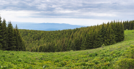 Beautiful landscapes from Cemernik mountain in south Serbia.
