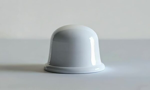 Isolated white thimble on white background, Video