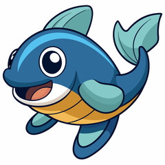 Naklejka premium funny shark cartoon