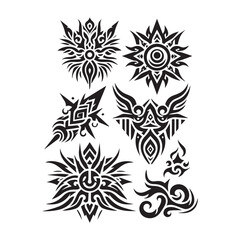 Tribal butterfly tattoo design