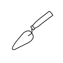 Paint brush line icon