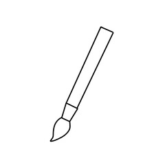 Paint brush line icon