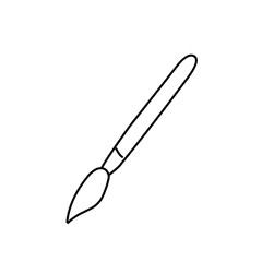 Paint brush line icon