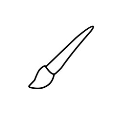 Paint brush line icon