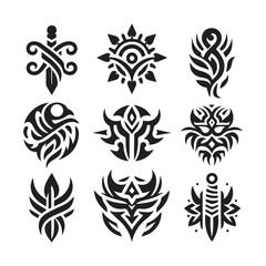 Tribal butterfly tattoo design