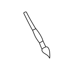 Paint brush line icon