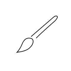 Paint brush line icon