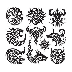 Tribal butterfly tattoo design