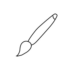 Paint brush line icon