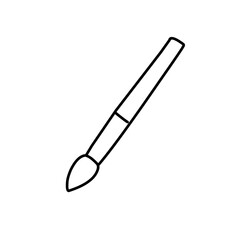 Paint brush line icon
