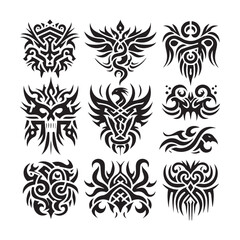 Tribal butterfly tattoo design