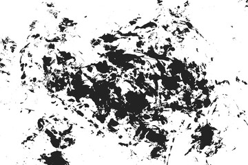 Obraz premium Grunge modern urban black texture isolated on white background. Paint splashed texture background