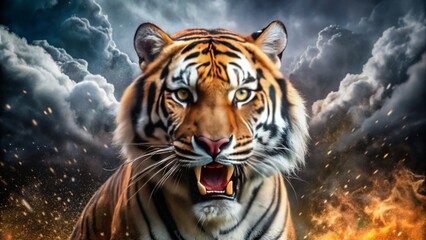 Naklejka premium tigerwoods dominant powerful unstoppable force