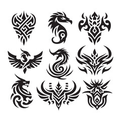 Tribal butterfly tattoo design