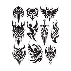 Tribal butterfly tattoo design