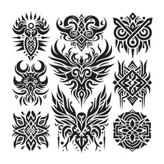 Tribal butterfly tattoo design