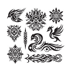 Tribal butterfly tattoo design