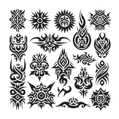 Tribal butterfly tattoo design