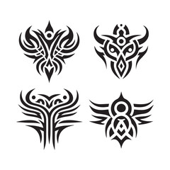 Tribal butterfly tattoo design