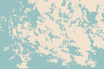 Blue and beige grunge texture background. Abstract stained grungy flat modern texture