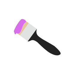 Cute paintbrush vector cartoon