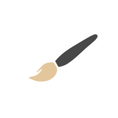 Cute paintbrush vector cartoon