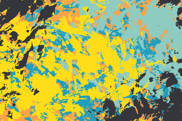 Obraz premium Colorful abstract grunge background design. Brush stroke drops splatter backdrop
